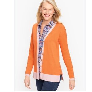 EUC TALBOTS GIRLFRIEND CARDIGAN CLASSIC CONTEMPORARY SWEATER